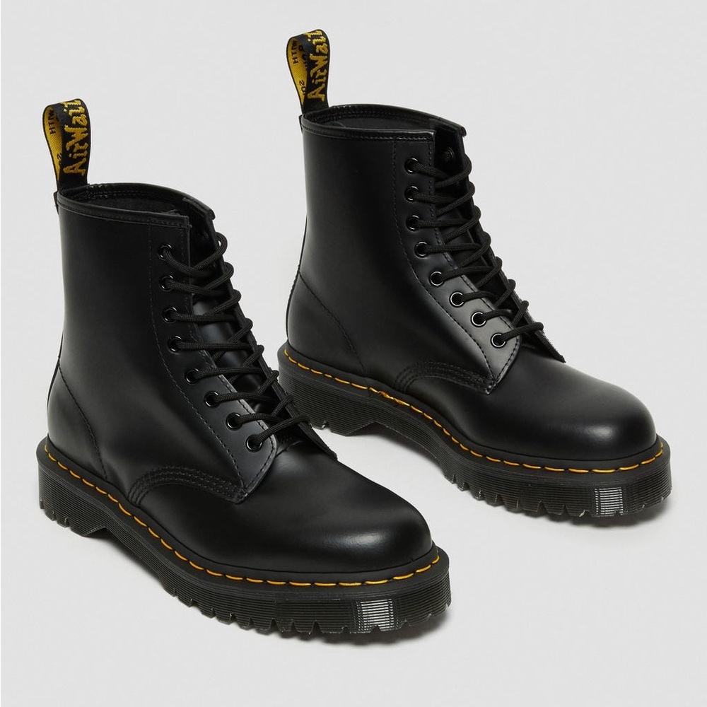 Dr. Martens Black Leather Boots size women 6.